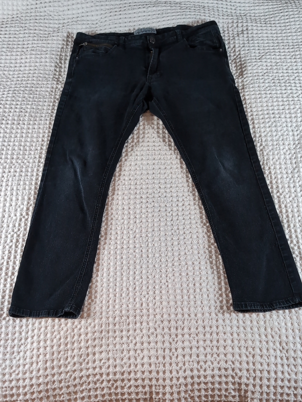 Paper Denim & Cloth Men's Slim Straight Black Jeans Size 34